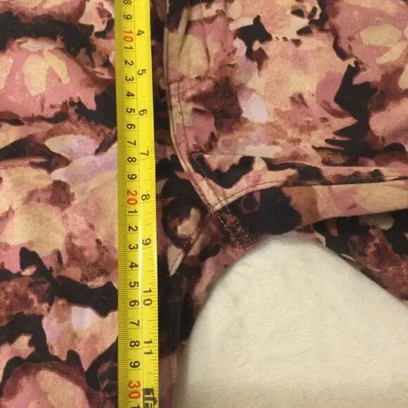 Simply Vera Vera Wang Pants Purple Floral Skinny Size 4 - Picture 10 of 11